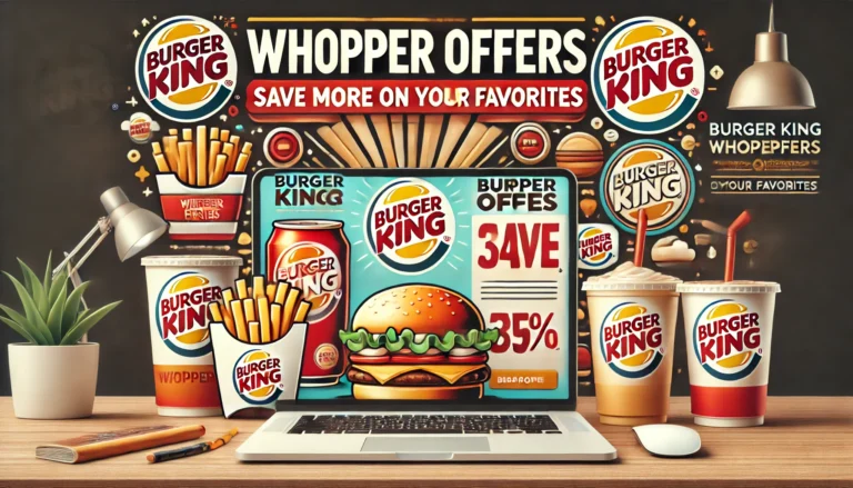 Burger King Whopper Offers Save More on Your Favorites